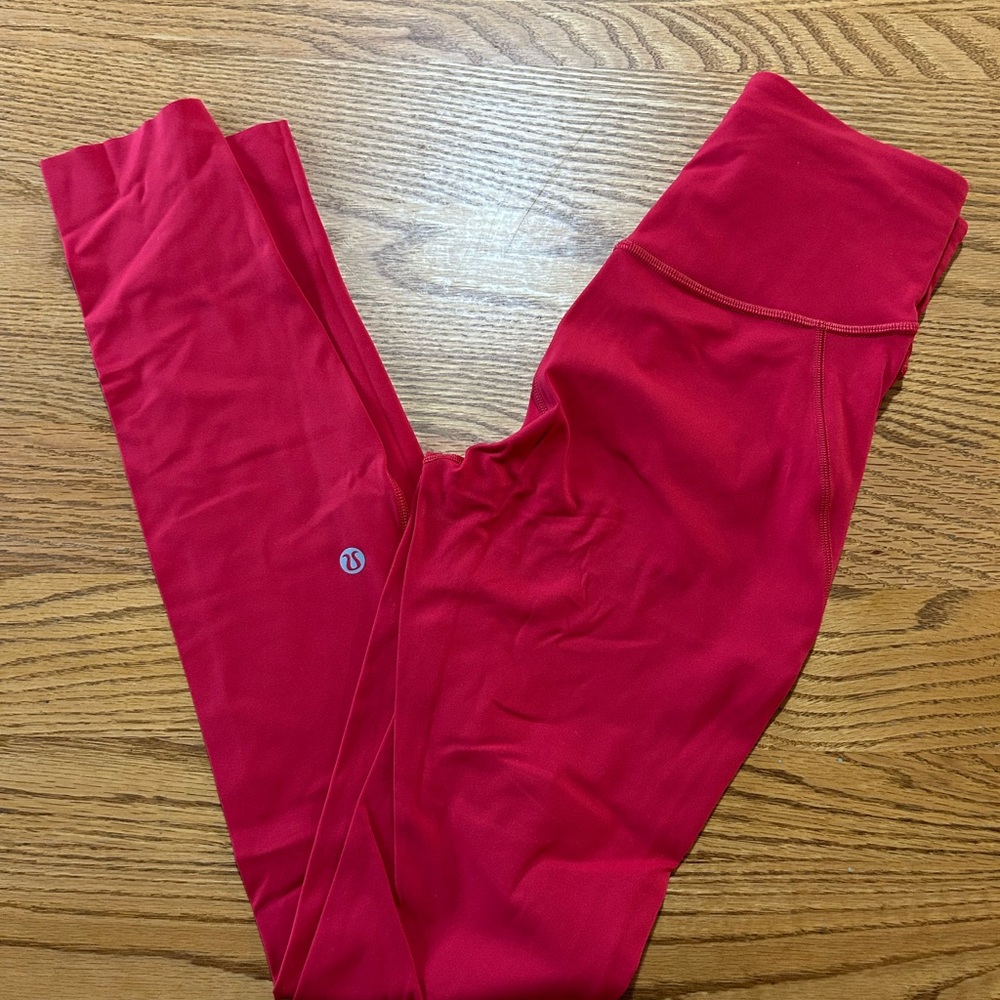 Lululemon Base Pace HR Tight 28’’ Brushed DKRD Size 2 - Picture 2 of 6